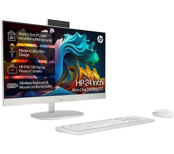 HP 24-cr0021na 23.8" All-in-One PC - Intel® Core™ i5 512 GB SSD White