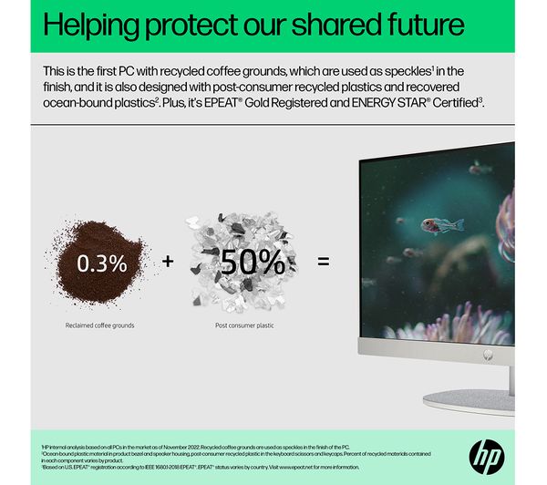 HP 24-cr0021na 23.8" All-in-One PC - Intel® Core™ i5 512 GB SSD White