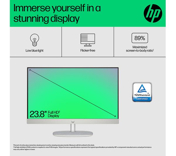 HP 24-cr0021na 23.8" All-in-One PC - Intel® Core™ i5 512 GB SSD White