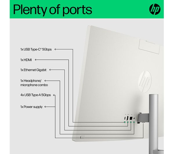 HP 24-cr0021na 23.8" All-in-One PC - Intel® Core™ i5 512 GB SSD White