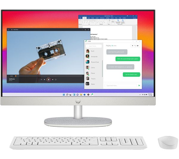 HP 24-cr0021na 23.8" All-in-One PC - Intel® Core™ i5 512 GB SSD White