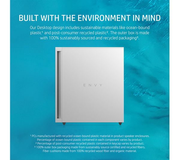 HP ENVY TE02-1007na Desktop PC - Intel® Core™ i7 1 TB SSD Silver