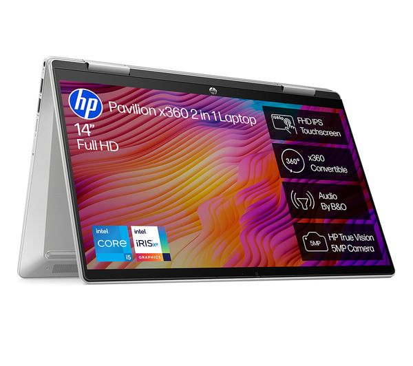 HP Pavilion x360 14-ek1501sa 14" 2 in 1 Laptop - Intel® Core™ i5 512 GB SSD Silver