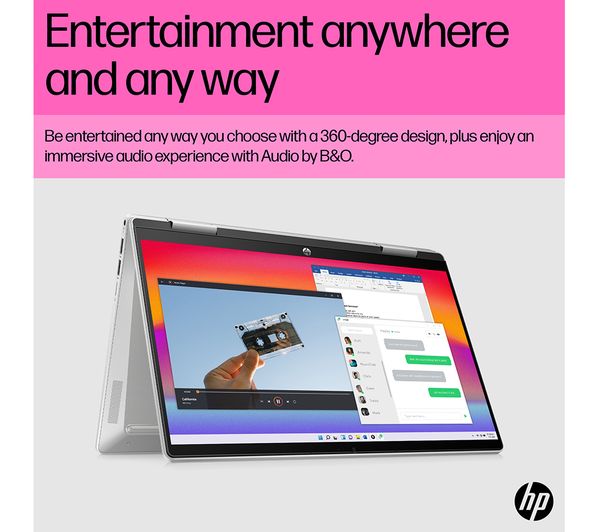 HP Pavilion x360 14-ek1501sa 14" 2 in 1 Laptop - Intel® Core™ i5 512 GB SSD Silver