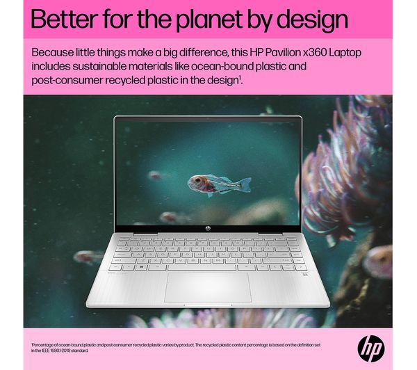 HP Pavilion x360 14-ek1501sa 14" 2 in 1 Laptop - Intel® Core™ i5 512 GB SSD Silver