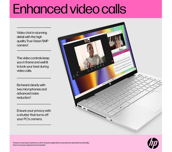 HP Pavilion x360 14-ek1501sa 14" 2 in 1 Laptop - Intel® Core™ i5 512 GB SSD Silver