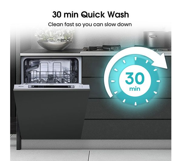 HISENSE HV622E15UK Full-size Fully Integrated Dishwasher