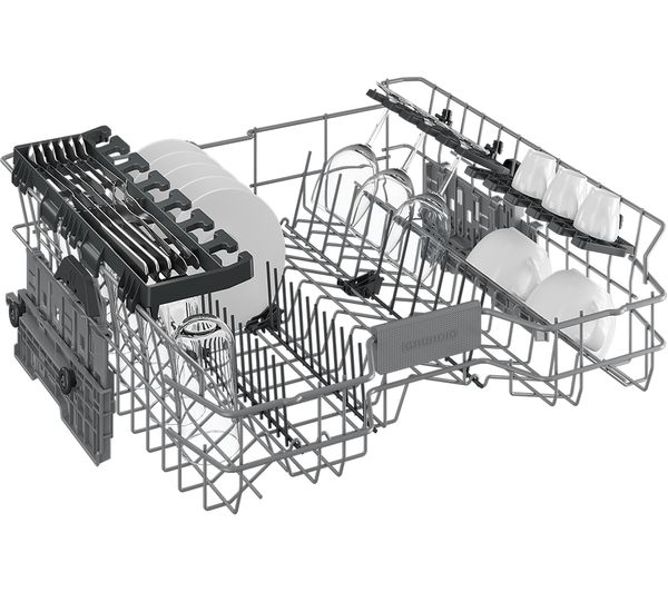 GRUNDIG GNFP3441G Full-size Dishwasher - Graphite