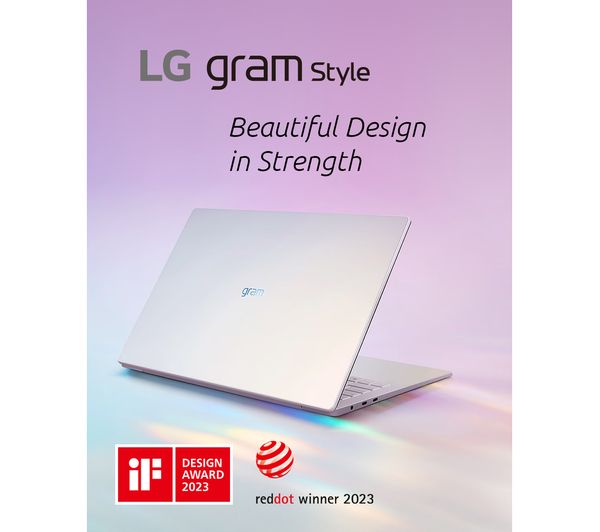 LG gram Style OLED 16Z90RS-K.AD77A1 16" Laptop - Intel® Core™ i7 1 TB SSD White