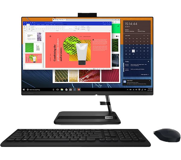 LENOVO IdeaCentre AIO 3 23.8" All-in-One PC - Intel® Pentium® Gold 256 GB SSD Black