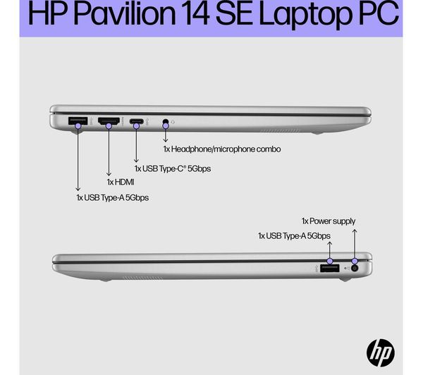 HP Pavilion SE 14-ep0520sa 14" Laptop - Intel® Core™ i7 512 GB SSD Silver