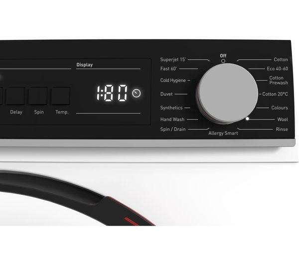SHARP ES-NFB014DWNA-EN 10 kg 1400 Spin Washing Machine - White