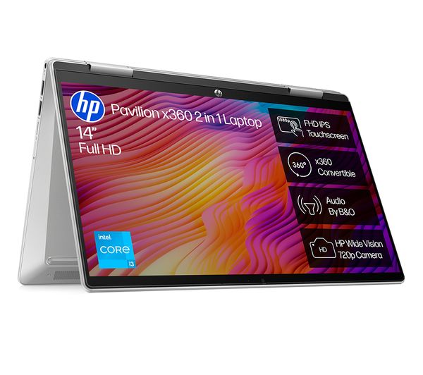 HP Pavilion x360 14-ek1511sa 14" 2 in 1 Laptop - Intel® Core™ i3 256 GB SSD Silver