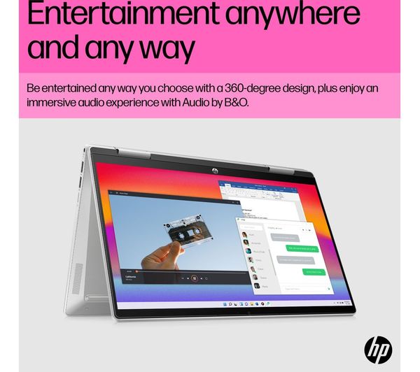 HP Pavilion x360 14-ek1511sa 14" 2 in 1 Laptop - Intel® Core™ i3 256 GB SSD Silver