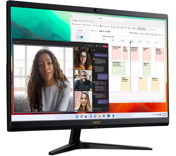 ACER Aspire C24-1800 23.8" All-in-One PC - Intel® Core™ i3 512 GB SSD Black
