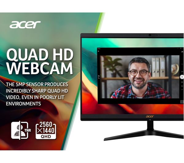 ACER Aspire C24-1800 23.8" All-in-One PC - Intel® Core™ i3 512 GB SSD Black
