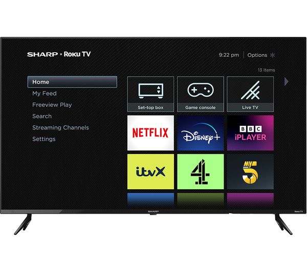 SHARP 4T-C55FJ7KL1FB 55" Smart 4K Ultra HD HDR LED TV