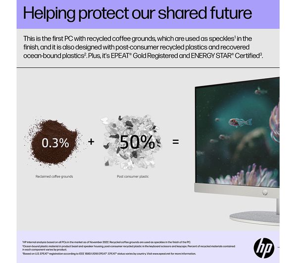 HP 27-cr0019na 27" All-in-One PC - Intel® Core™ i5 512 GB SSD White