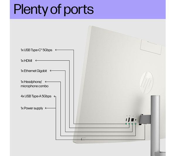 HP 27-cr0019na 27" All-in-One PC - Intel® Core™ i5 512 GB SSD White