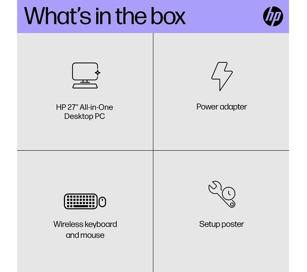 HP 27-cr0019na 27" All-in-One PC - Intel® Core™ i5 512 GB SSD White
