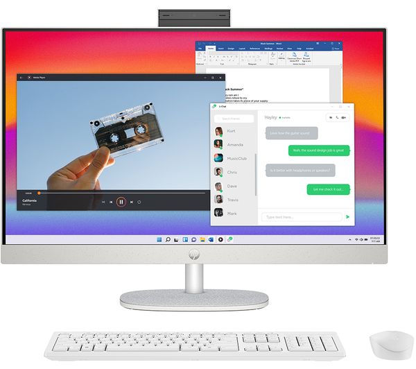 HP 27-cr0019na 27" All-in-One PC - Intel® Core™ i5 512 GB SSD White