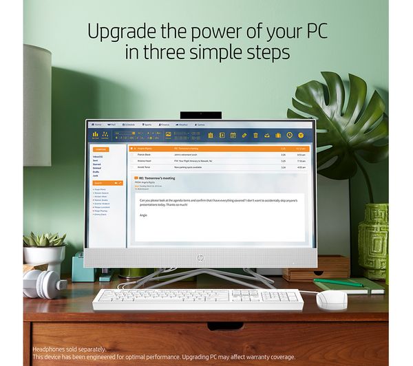 HP 24-df1043na 23.8" All-in-One PC - Intel® Core™ i5 256 GB SSD White