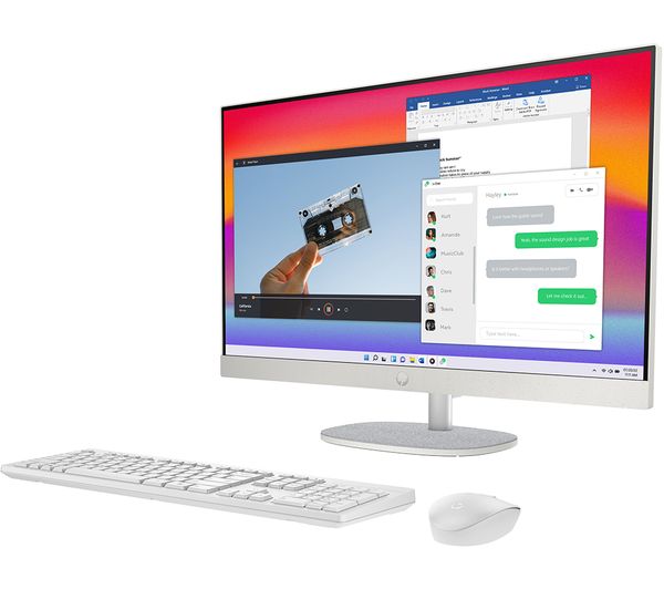 HP 27-cr0024na 27" All-in-One PC - Intel® Core™ i7 512 GB SSD White