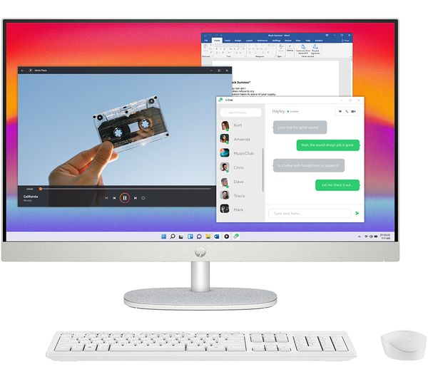 HP 27-cr0024na 27" All-in-One PC - Intel® Core™ i7 512 GB SSD White