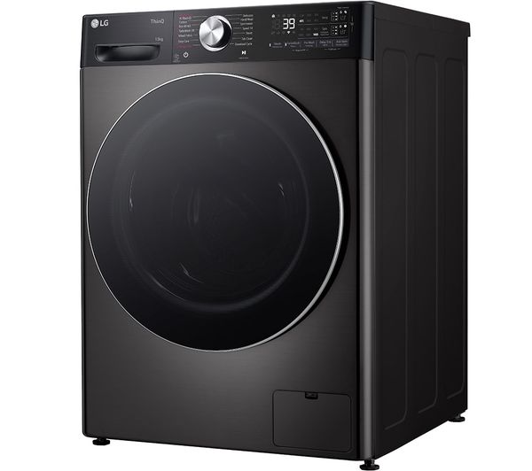 LG EZDispense F4Y913BCTA1 WiFi-enabled 13 kg 1400 Spin Washing Machine - Black