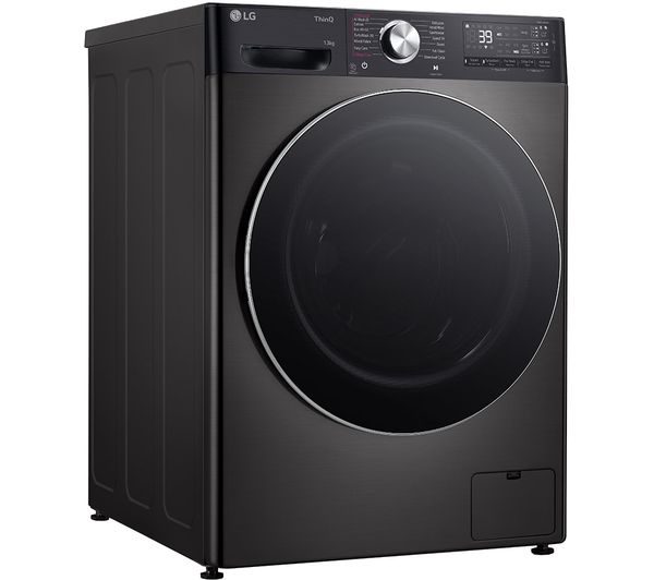 LG EZDispense F4Y913BCTA1 WiFi-enabled 13 kg 1400 Spin Washing Machine - Black