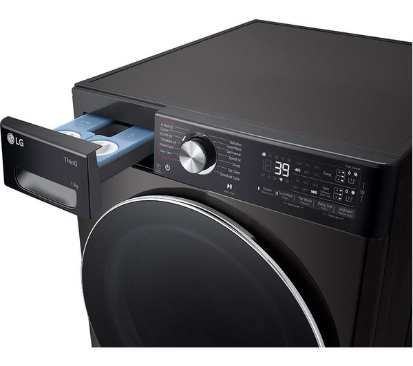 LG EZDispense F4Y913BCTA1 WiFi-enabled 13 kg 1400 Spin Washing Machine - Black