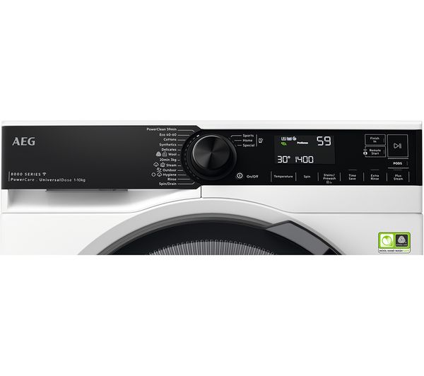 AEG PowerCare LFR84146UC 10 kg 1400 Spin Washing Machine - White
