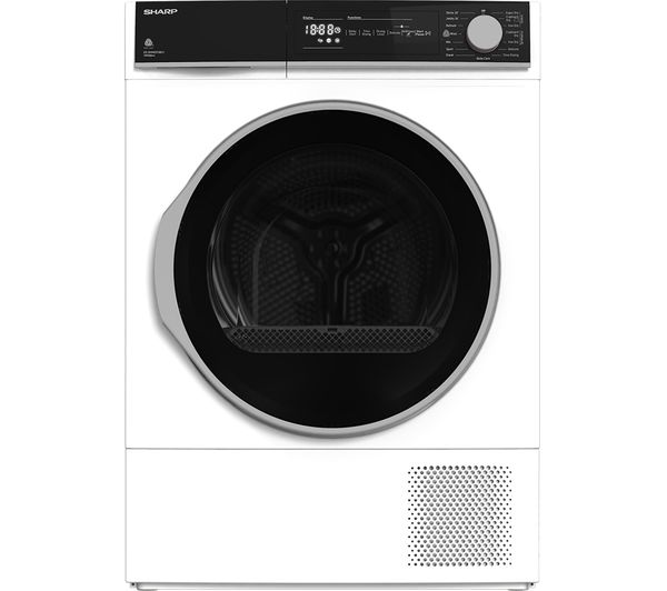 SHARP KD-NHH0S7GW21-EN 10 kg Heat Pump Tumble Dryer - White