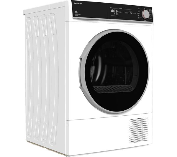 SHARP KD-NHH0S7GW21-EN 10 kg Heat Pump Tumble Dryer - White