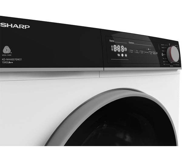 SHARP KD-NHH0S7GW21-EN 10 kg Heat Pump Tumble Dryer - White