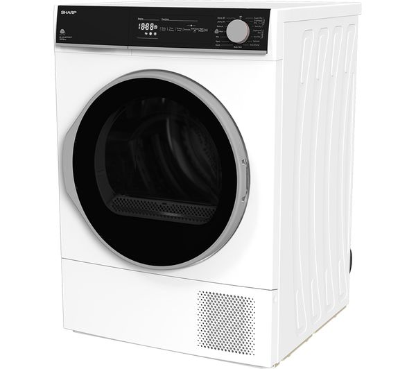 SHARP KD-NHH0S7GW21-EN 10 kg Heat Pump Tumble Dryer - White