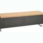 AVF Panorama PM120LOGO 1200 mm Reversible Top TV Stand - Light Oak or Grey Oak