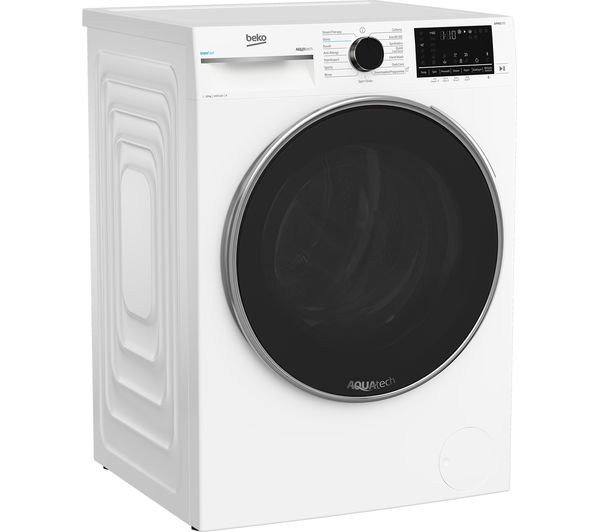BEKO Pro AquaTech B5W1241AW Bluetooth 12 kg 1400 Spin Washing Machine - White