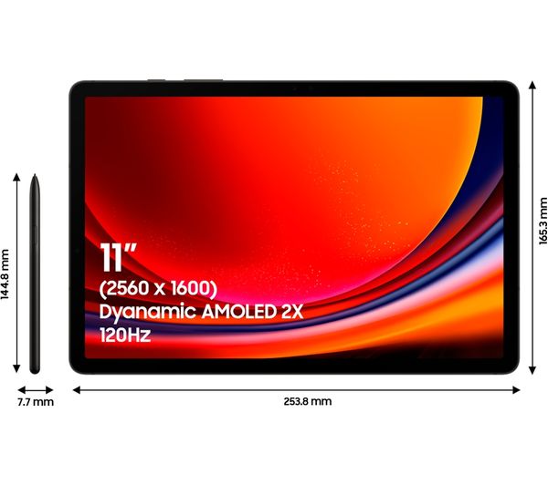 SAMSUNG Galaxy Tab S9 11" 5G Tablet - 128 GB Graphite