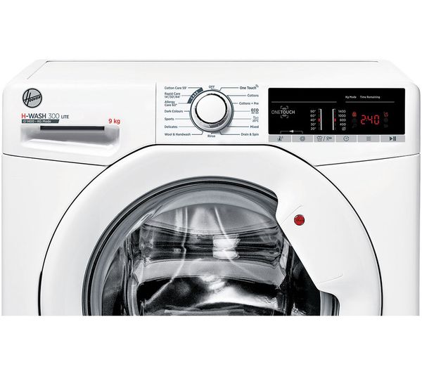 HOOVER H-WASH 300 LITE H3W 49TA4 1-80 NFC 9 kg 1400 Spin Washing Machine - White