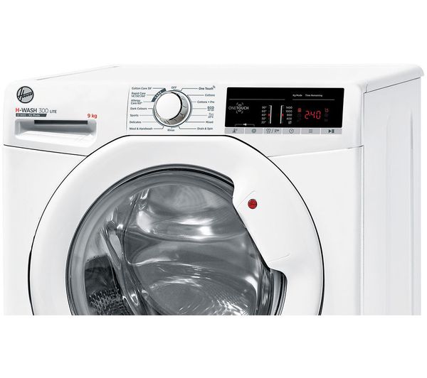 HOOVER H-WASH 300 LITE H3W 49TA4 1-80 NFC 9 kg 1400 Spin Washing Machine - White