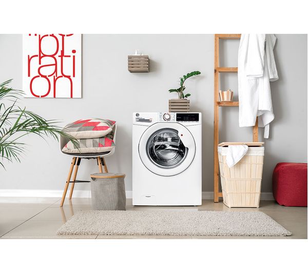 HOOVER H-WASH 300 LITE H3W 49TA4 1-80 NFC 9 kg 1400 Spin Washing Machine - White