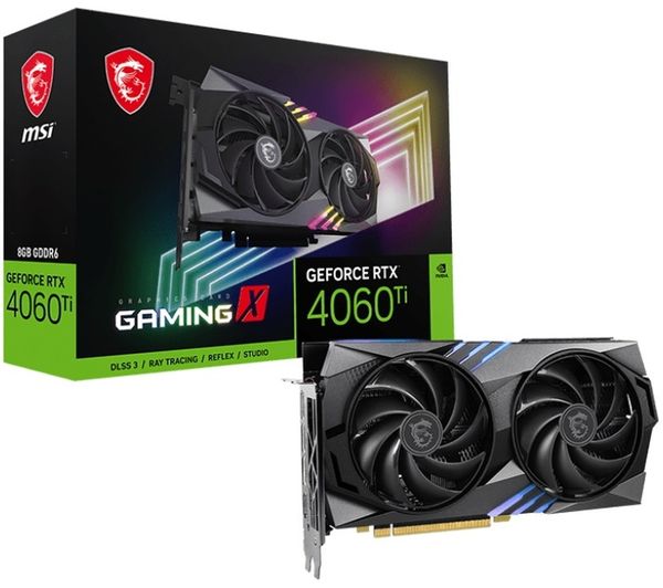 MSI GeForce RTX 4060 Ti 8 GB GAMING X Graphics Card