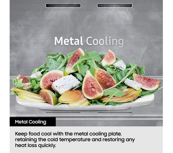 SAMSUNG Series 8 SpaceMax RS68CG885ES9EU American-Style Smart Fridge Freezer - Matte Stainless Steel
