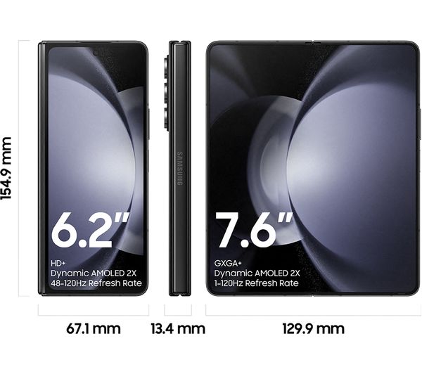 SAMSUNG Galaxy Z Fold5 - 256 GB Phantom Black