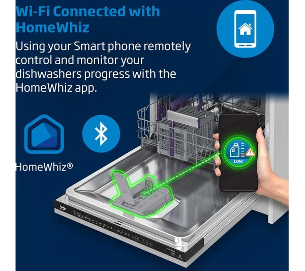 BEKO Pro BDFN36650CX Full-size WiFi-enabled Dishwasher - Stainless Steel