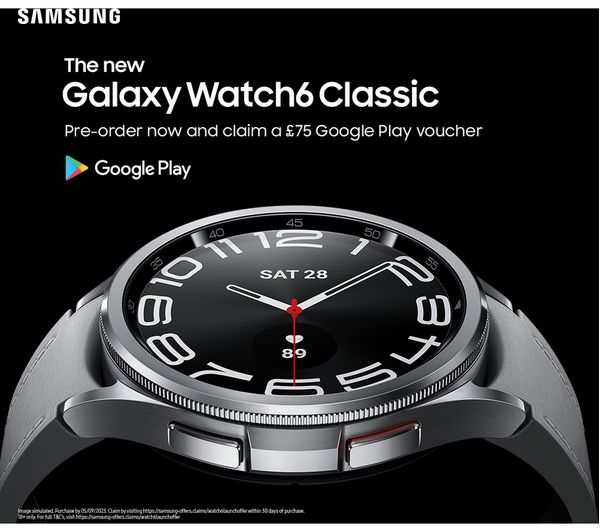 SAMSUNG Galaxy Watch6 Classic BT with Bixby - Black 43 mm