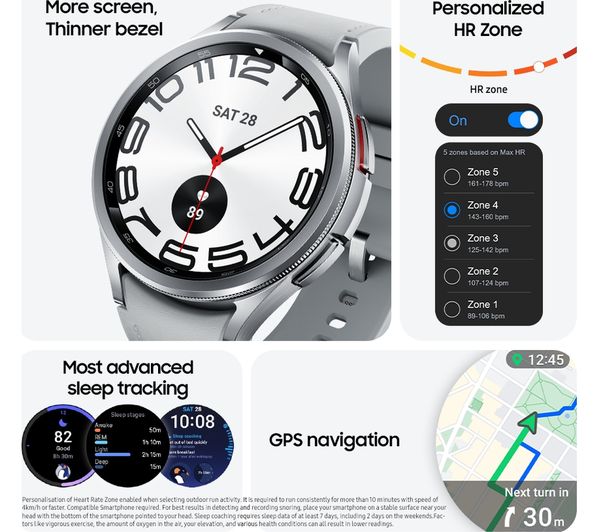 SAMSUNG Galaxy Watch6 Classic BT with Bixby - Black 43 mm