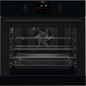 AEG SteamBake BPK355061B Electric Pyrolytic Oven - Black