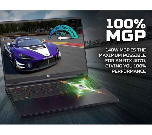 ACER Predator Helios 16" Gaming Laptop - Intel® Core™ i9 RTX 4070 1 TB SSD